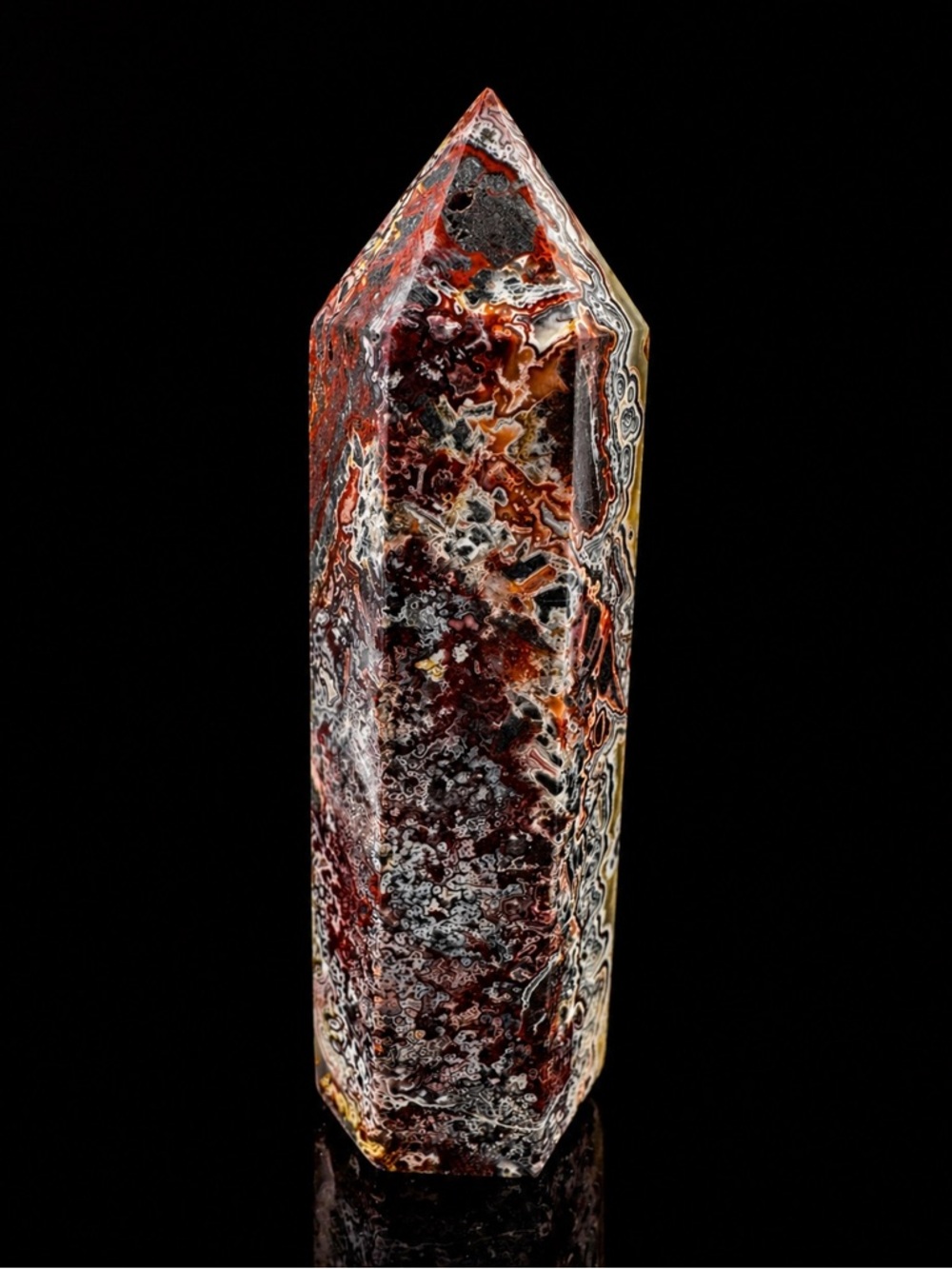 Crazy Lace Agate Tower (Mexico)